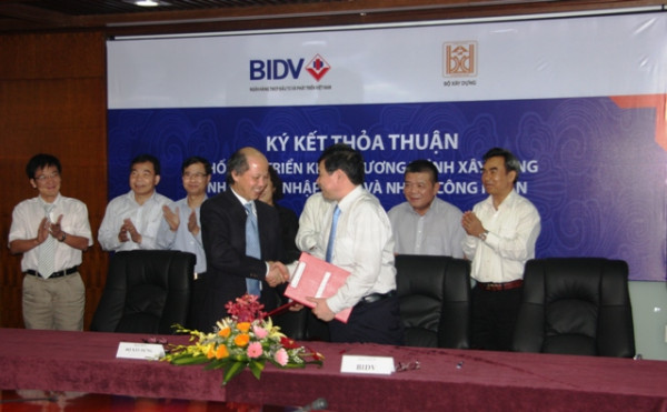 BIDV dành 2.000 tỉ đồng hỗ trợ cho các dự án phát triển nhà ở thu nhập thấp tại khu vực đô thị và nhà ở công nhân ở các khu công nghiệp